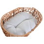 DKD Home Decor Set de 2 Camas para Mascotas en Ratán Sintético con Cojín