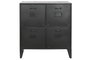 DKD Home Decor Cajonera Loft Negro Metal 75 x 45 x 80 cm