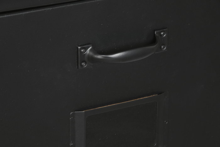 DKD Home Decor Cajonera Loft Negro Metal 75 x 45 x 80 cm DKD Home Decor Cajonera Loft Negro Metal 75 x 45 x 80 cm