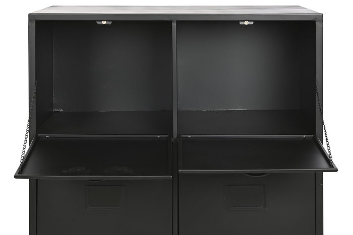 DKD Home Decor Cajonera Loft Negro Metal 75 x 45 x 80 cm DKD Home Decor Cajonera Loft Negro Metal 75 x 45 x 80 cm