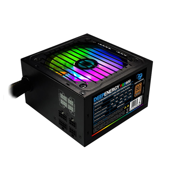 Coolbox ATX DG Energy-G 850W Fuente de Alimentación RGB 80 Plus Gold Coolbox ATX DG Energy-G 850W Fuente de Alimentación RGB 80 Plus Gold