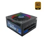 CoolBox Fuente de Alimentación ATX RGB-850 Rainbow 850W 80 Plus Gold Full Modular, Negro, 140mm Ventilador Silencioso, A-RGB