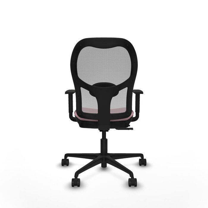 PIQUERAS Y CRESPO Silla de oficina Jorquera con mecanismo Sincro/Traslack Rosa y Gris
