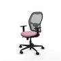 PIQUERAS Y CRESPO Silla de oficina Jorquera con mecanismo Sincro/Traslack Rosa y Gris