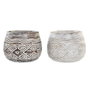 DKD Home Decor Macetero Albasia Envejecido Surtido de 2 Unidades