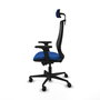 PIQUERAS Y CRESPO Silla de oficina Mardos con mecanismo Sincro/Traslack Azul y Negro