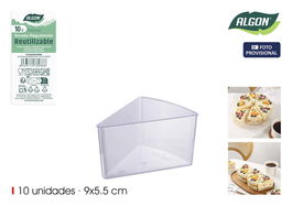 Inde Set 10 Envases Degustación 7 cm x 5.5 cm x 9 cm (24 Unidades)