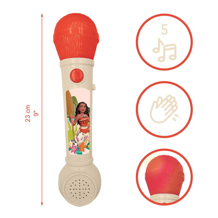 LEXIBOOK Micrófono luminoso Vaiana Moana Disney LEXIBOOK Micrófono luminoso Vaiana Moana Disney