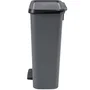 Curver Cubo de basura con pedal Compatta 50 L Gris antracita Polipropileno AAAAI15364