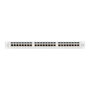 Lanberg Patch Panel 24 puertos 1U 19 pulg. Cat. 6A FTP blindado gris