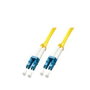 Lindy 47451 Cable de fibra óptica LC OS2 2 m Amarillo