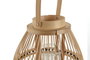 DKD Home Decor Portavelas Balines Natural Marron Ratan Cristal 31 x 46 x 31 cm (4 Unidades)