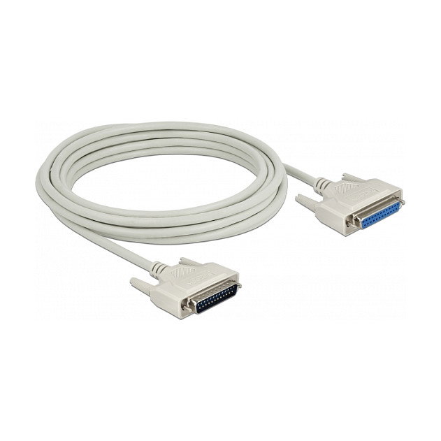 DeLOCK Cable serie D-Sub 25 macho a hembra 5 m Beige DeLOCK Cable serie D-Sub 25 macho a hembra 5 m Beige
