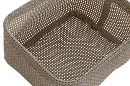 DKD Home Decor Cesta Textilene Beige 23 x 18 x 12 cm Set de 3 Piezas