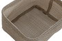 DKD Home Decor Cesta Textilene Beige 23 x 18 x 12 cm Set de 3 Piezas