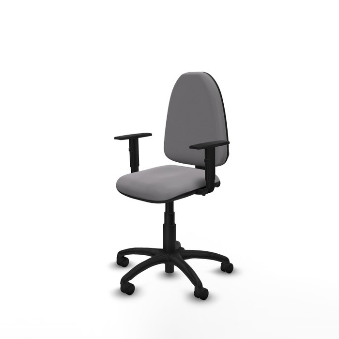 PIQUERAS Y CRESPO Silla de oficina Aýna Gris con mecanismo de doble maneta PIQUERAS Y CRESPO Silla de oficina Aýna Gris con mecanismo de doble maneta