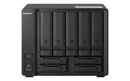 QNAP TS-H973AX NAS Torre Ryzen Embedded V1500B 32 GB DDR4 0 TB Sin discos QuTS hero Negro