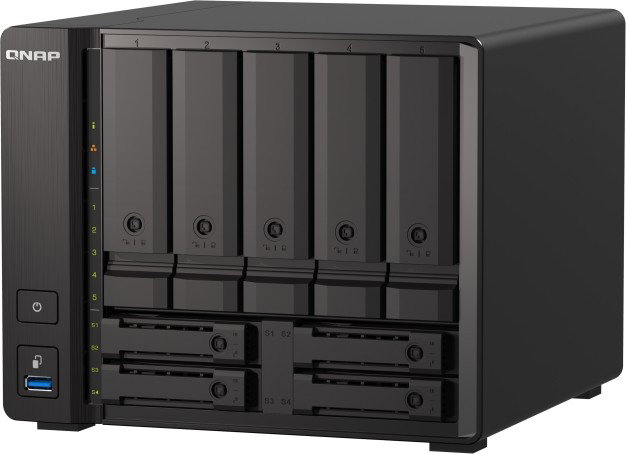 QNAP TS-H973AX NAS Torre Ryzen Embedded V1500B 32 GB DDR4 9 Bahías