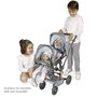 Decuevas Silla Gemelar Plegable City Multiposición para Muñecas hasta 52 cm, Dimensiones 42x55x91 cm
