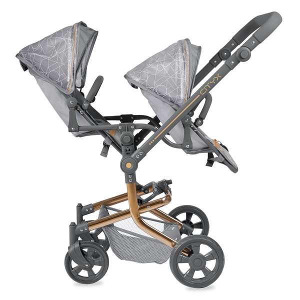 Decuevas Silla Gemelar Plegable City Multiposición para Muñecas hasta 52 cm, Dimensiones 42x55x91 cm