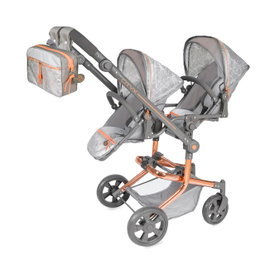 Decuevas Silla Gemelar Plegable City Multiposición para Muñecas de hasta 52 cm