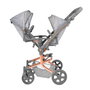 Decuevas Silla Gemelar Plegable City Multiposición para Muñecas de hasta 52 cm