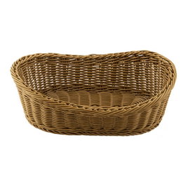 Cesta Pan Crema Efecto Ratan