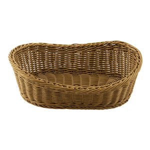 Cesta Pan Crema Efecto Ratan Cesta Pan Crema Efecto Ratan