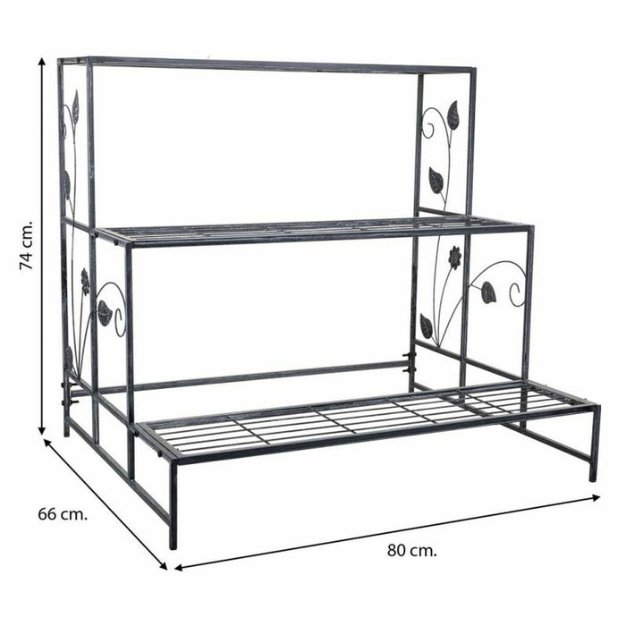Soporte para Maceta Alexandra House Living Gris Hierro 66 x 74 x 80 cm