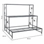 Soporte para Maceta Alexandra House Living Gris Hierro 66 x 74 x 80 cm