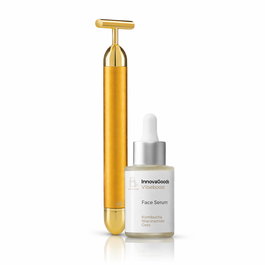 Pack Masajeador Rejuvenecedor Facial de Alta Frecuencia y Sérum Facial Kombucha Vibeboost 30 ml InnovaGoods