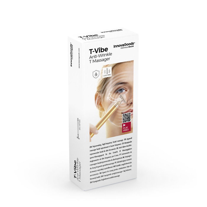 Pack Masajeador Rejuvenecedor Facial de Alta Frecuencia y Sérum Facial Kombucha Vibeboost 30 ml InnovaGoods