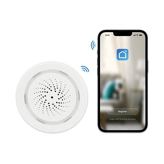 LogiLink Sirena de Alarma WiFi Smart USB Compatible con Tuya