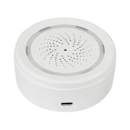 LogiLink Sirena de Alarma Inteligente WiFi Smart USB, Compatible con Tuya