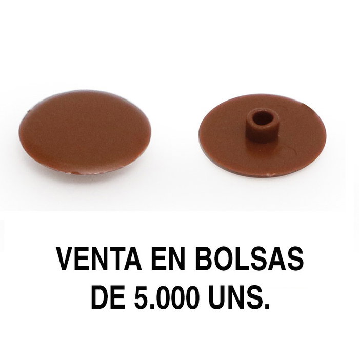 HERRAJES ALK Tapa Excéntrica Embellecedora Ø17Mm Formato Bolsa 5000 Unidades Acabado Blanco