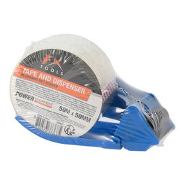 Fx Tools Dispensador Cinta Embalaje Transparente + Rollo 50 mm x 50 m
