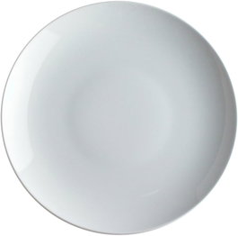 Alessi Mami Piatto Piano de porcelana blanca, 6 unidades