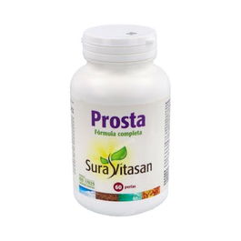 Sura Vitasan Prosta 60 Perlas - Saw Palmetto, Ortiga, Arándano Rojo, Zinc y Selenio para la Función Prostática