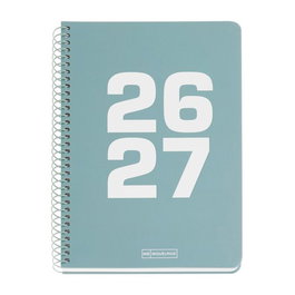 MIQUELRIUS Agenda Escolar School Basic Espiral Tapa Extra Plus 4º Verde