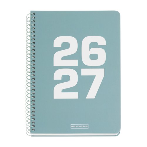 MIQUELRIUS Agenda Escolar School Basic Espiral Tapa Extra Plus 4º Verde MIQUELRIUS Agenda Escolar School Basic Espiral Tapa Extra Plus 4º Verde