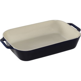 Staub Recipiente Rectangular de Cerámica Azul Oscuro 4,5 l