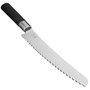 Kai Wasabi Black Cuchillo para Pan 23,0cm de Acero Inoxidable y Mango Negro/Plata de 36,4cm de largo total. *Nota: El título incluye detalles de la serie y dimensiones para distinguir la variante.***