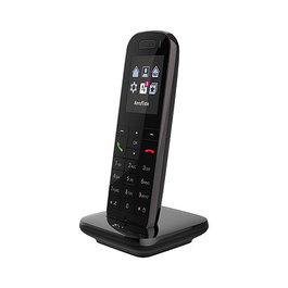 Telekom Speedphone 52 Teléfono IP DECT Inalámbrico con Altavoz, Pantalla de 2.4", Identificador de Llamadas, 100 Contactos, Negro - Terminal para Techo/Escritorio