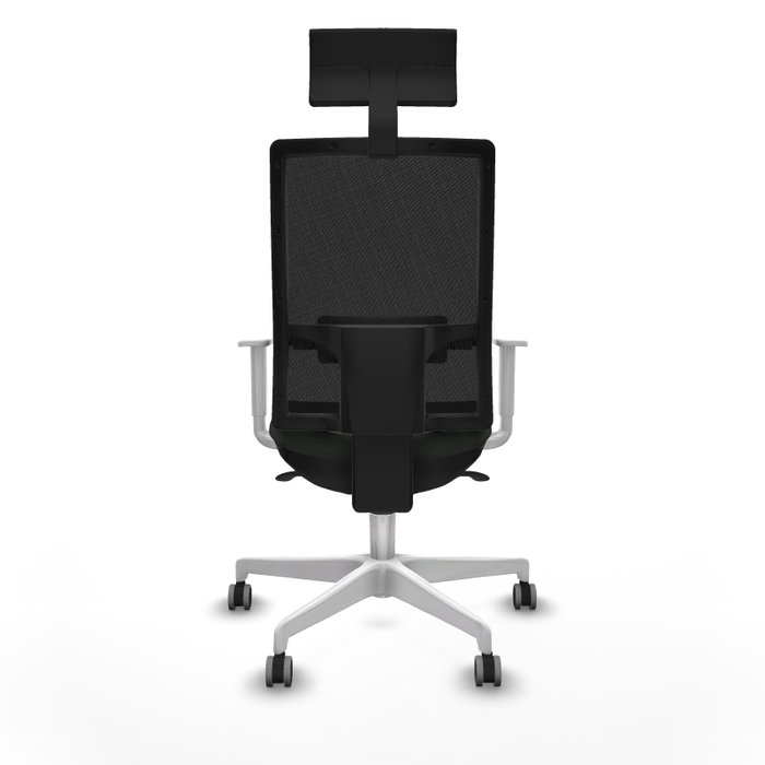PIQUERAS Y CRESPO Silla de oficina Horna con mecanismo Sincro, Negro y Brazos Blancos PIQUERAS Y CRESPO Silla de oficina Horna con mecanismo Sincro, Negro y Brazos Blancos