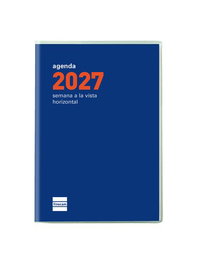 Finocam Agenda Anual 2027 Plana Cóctel Azul