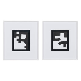 Cuadro Pintura Abstracto 2/M 54 X 60 cm (Set de 2)