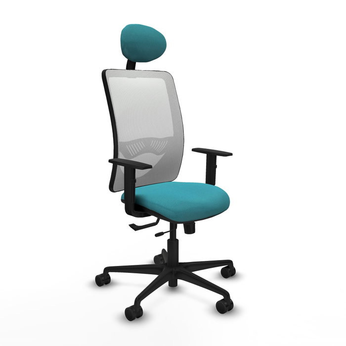 PIQUERAS Y CRESPO Silla de oficina Zulema Turquesa y Blanco PIQUERAS Y CRESPO Silla de oficina Zulema Turquesa y Blanco