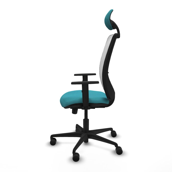 PIQUERAS Y CRESPO Silla de oficina Zulema Turquesa y Blanco PIQUERAS Y CRESPO Silla de oficina Zulema Turquesa y Blanco