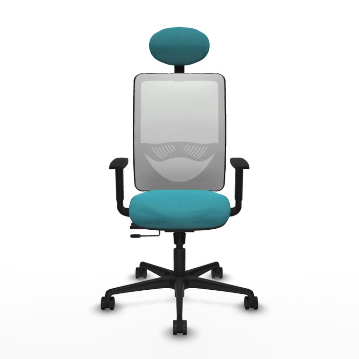 PIQUERAS Y CRESPO Silla de oficina Zulema Turquesa y Blanco PIQUERAS Y CRESPO Silla de oficina Zulema Turquesa y Blanco