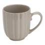 Day Mug 380 ml - Taza de Gres con Relieve y Asa, Capacidad 380 ml, Apto Lavavajillas, Colores Surtidos (Beige, Gris)